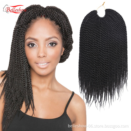 Hot sell 14 inch 30 stands/pack Crotchet Braid 2x box braids Synthetic Braiding Hair Extensions Senegalese Twist Hair